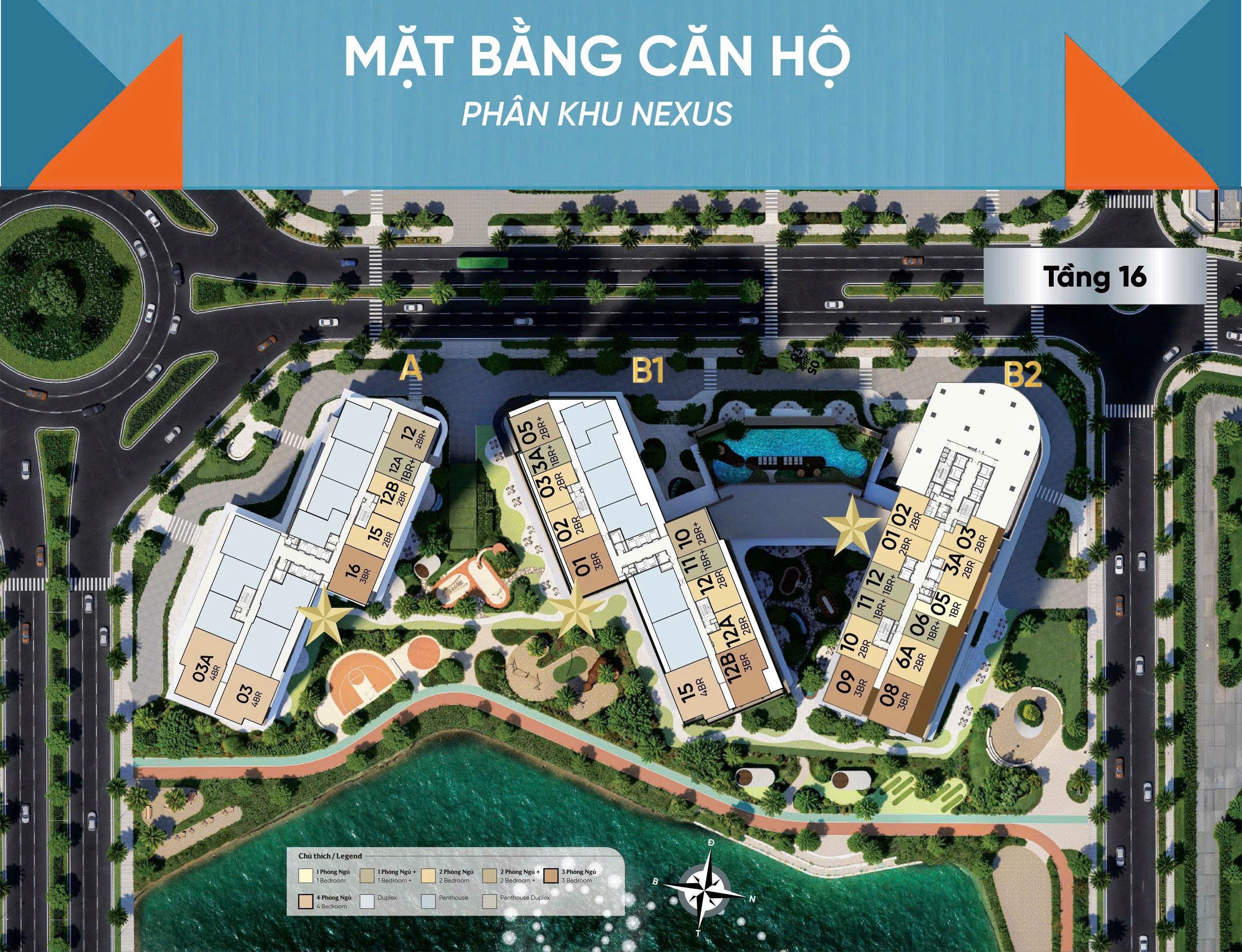 mặt bằng nexus zone