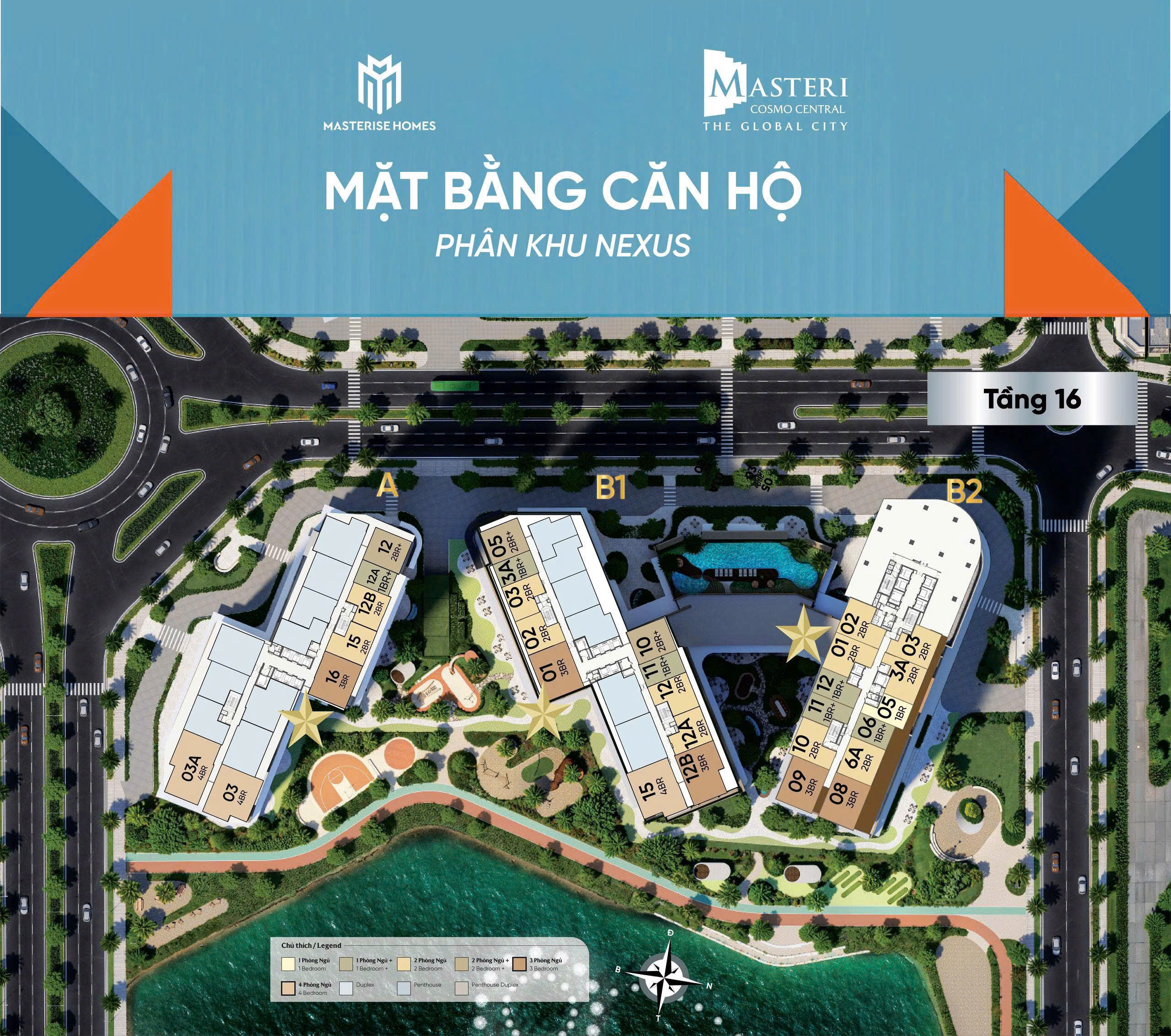 mặt bằng nexus zone