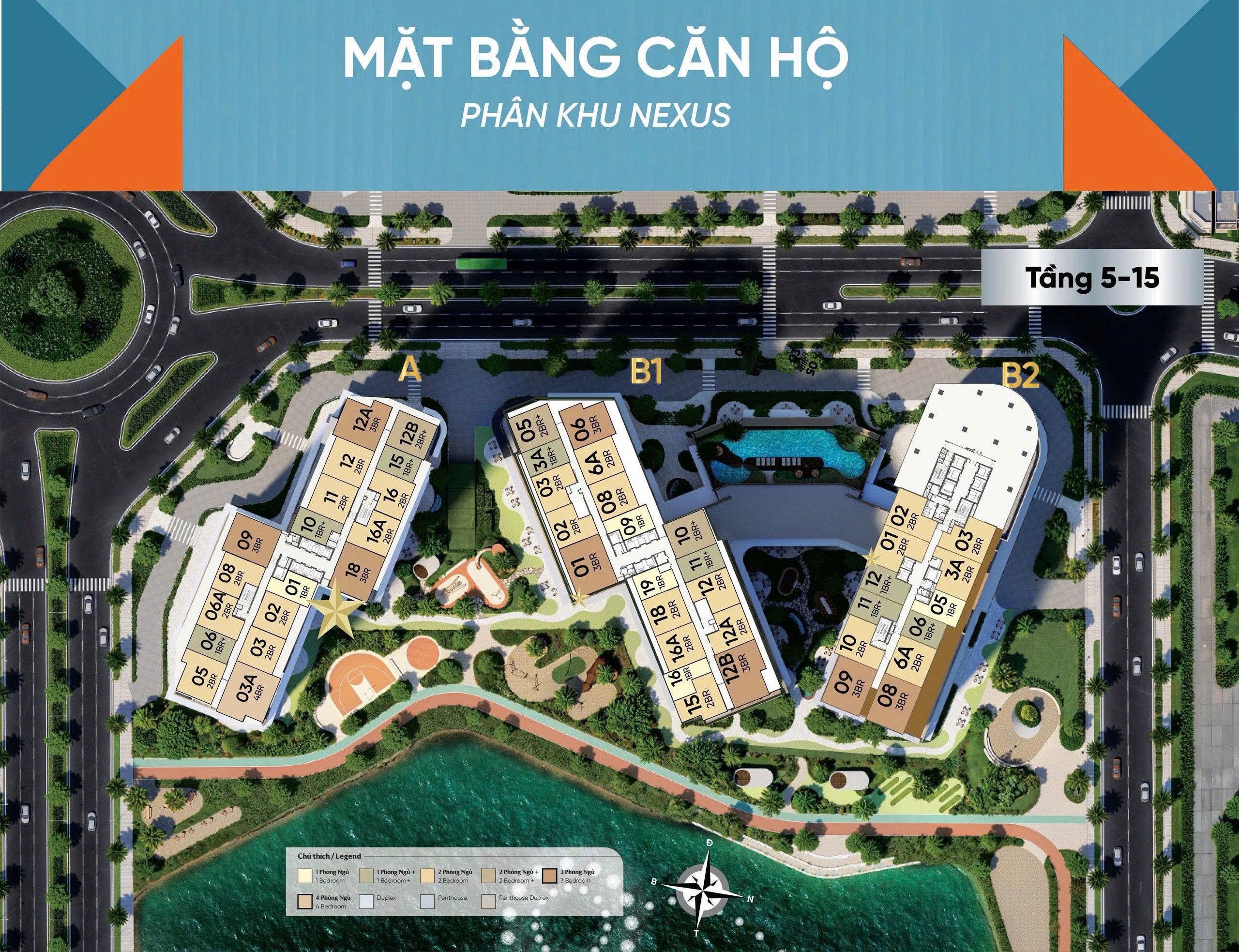 mặt bằng nexus zone