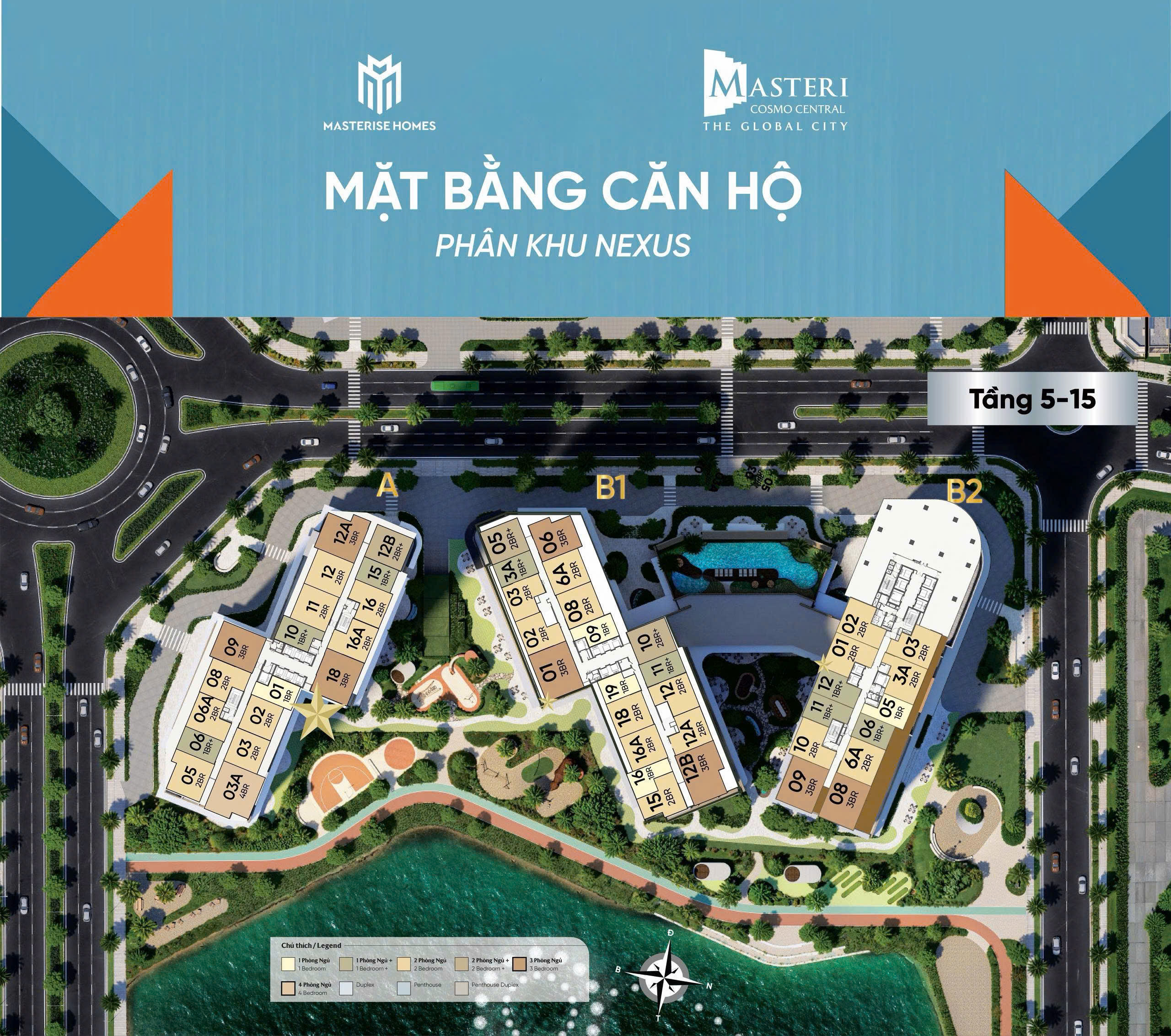 mặt bằng nexus zone