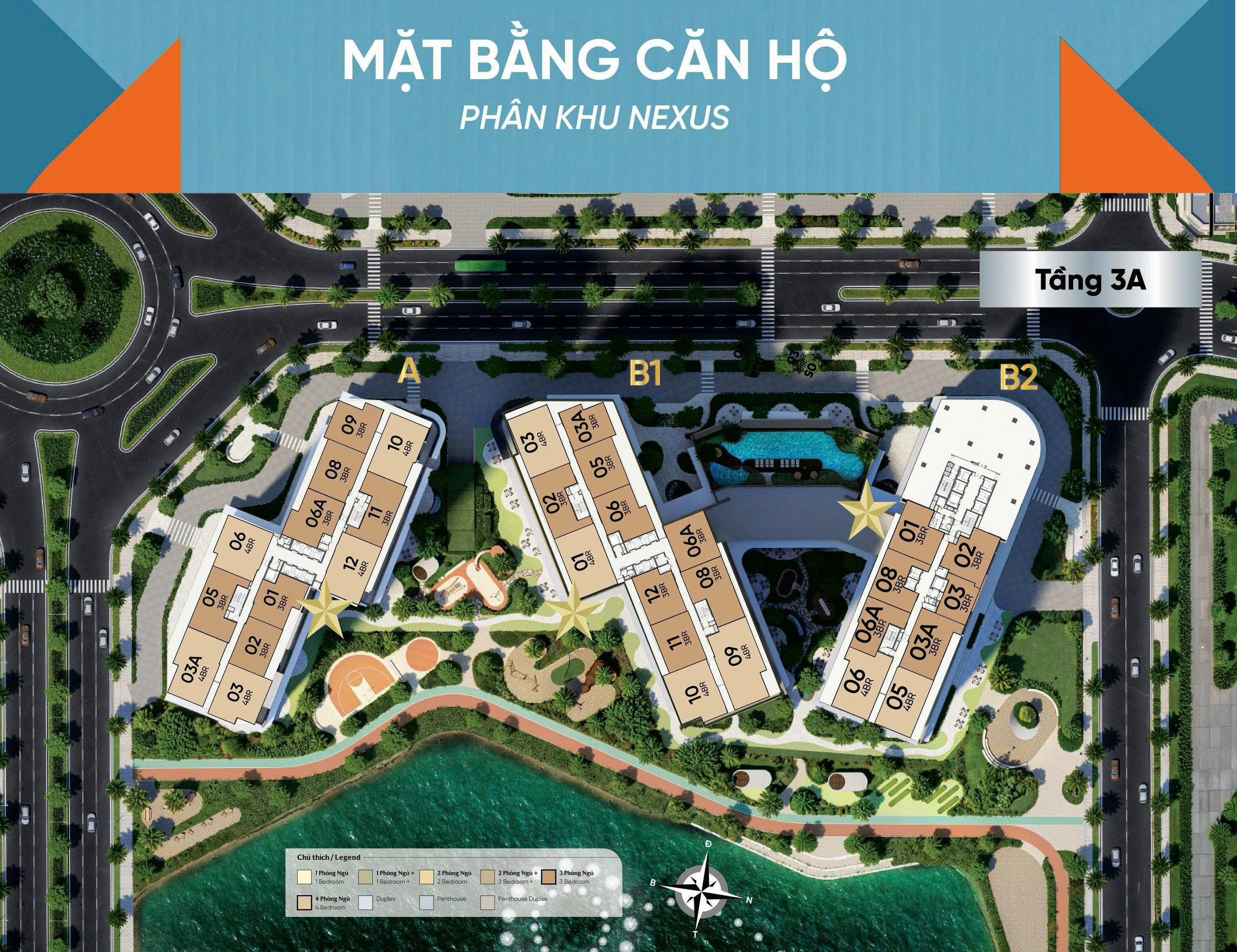 mặt bằng nexus zone