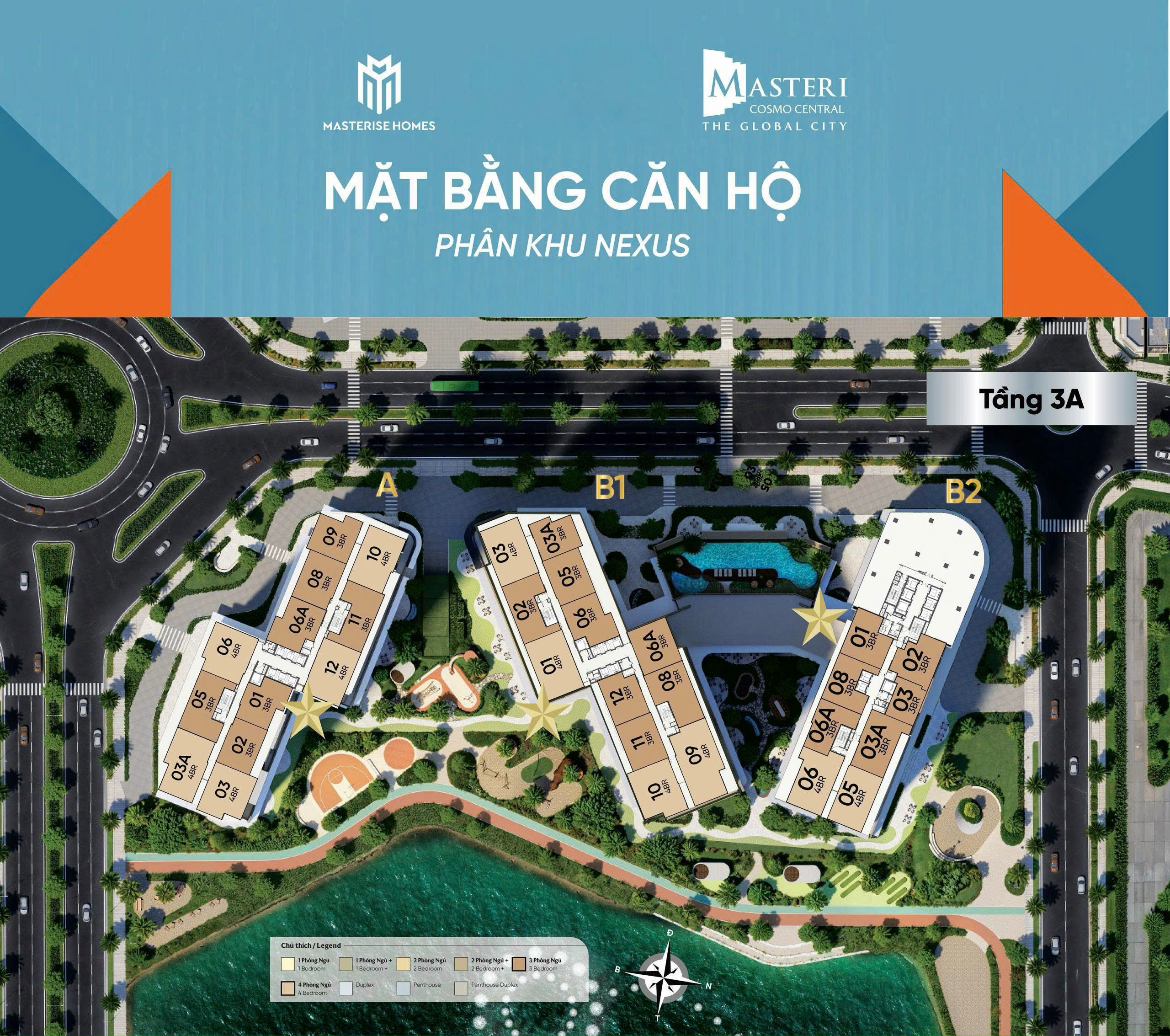mặt bằng nexus zone