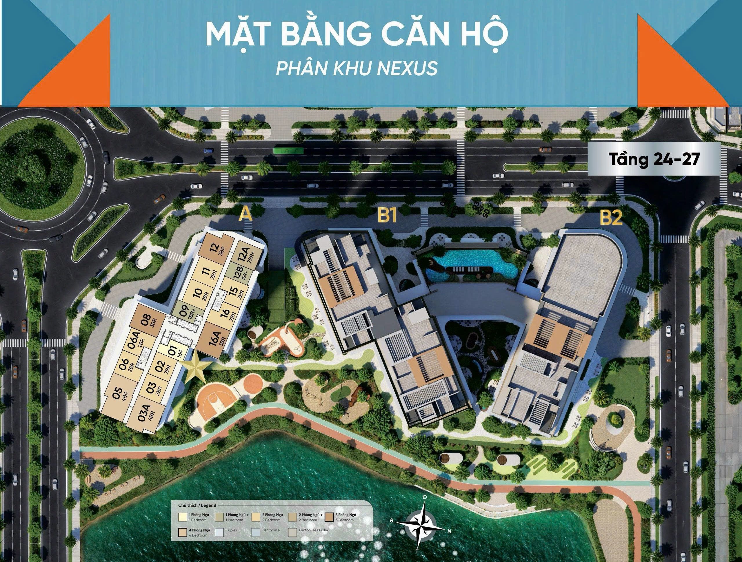 mặt bằng nexus zone