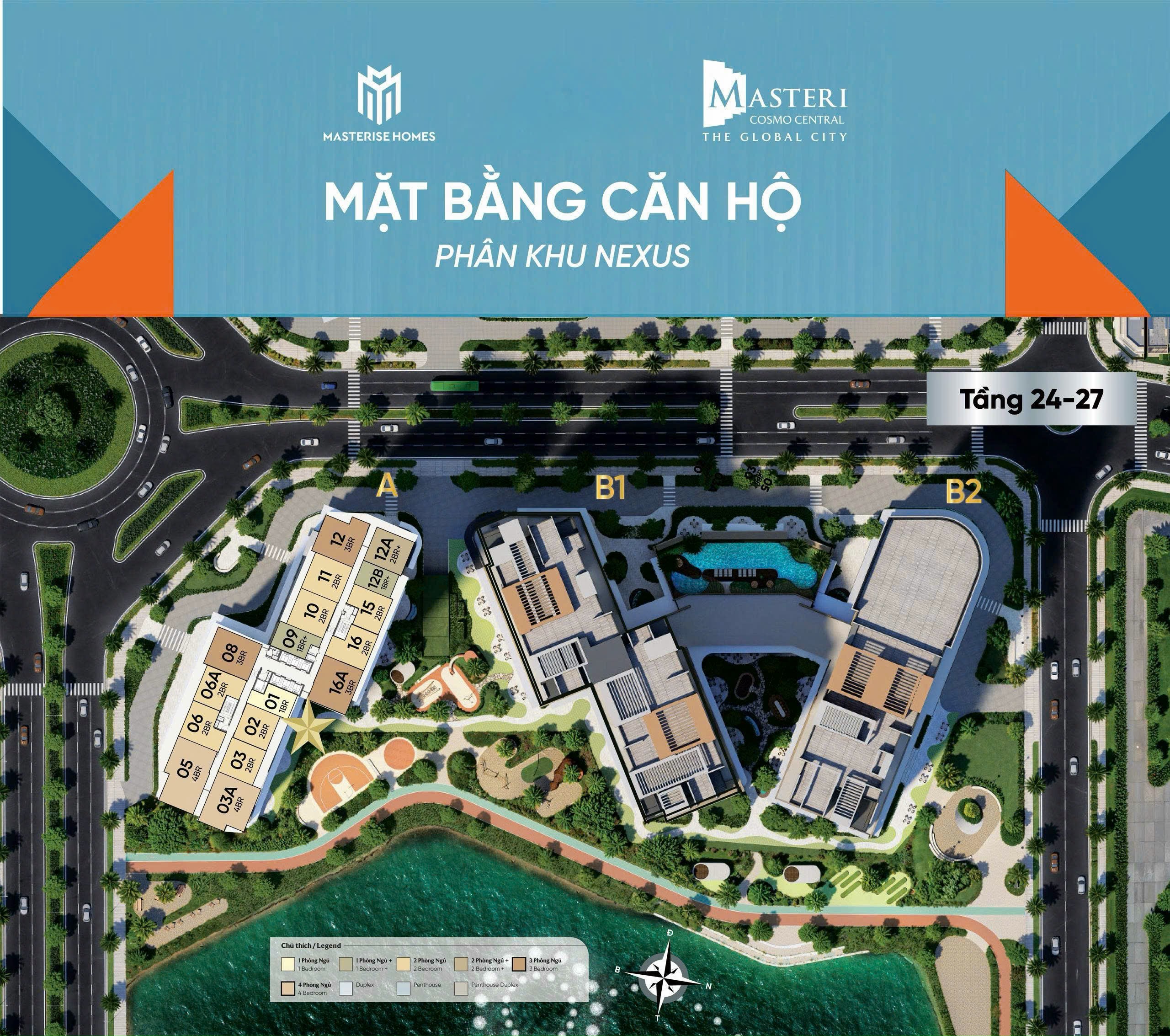 mặt bằng nexus zone